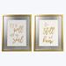 Wood Golden Faith Wall/Tabletop Sign with Gold/Silver Frame