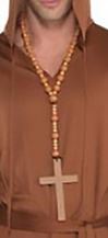 Wooden Bead Cross Costume Necklace *WHILE SUPPLIES LAST*