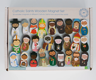 Wooden Magnet Set: Catholic Saints