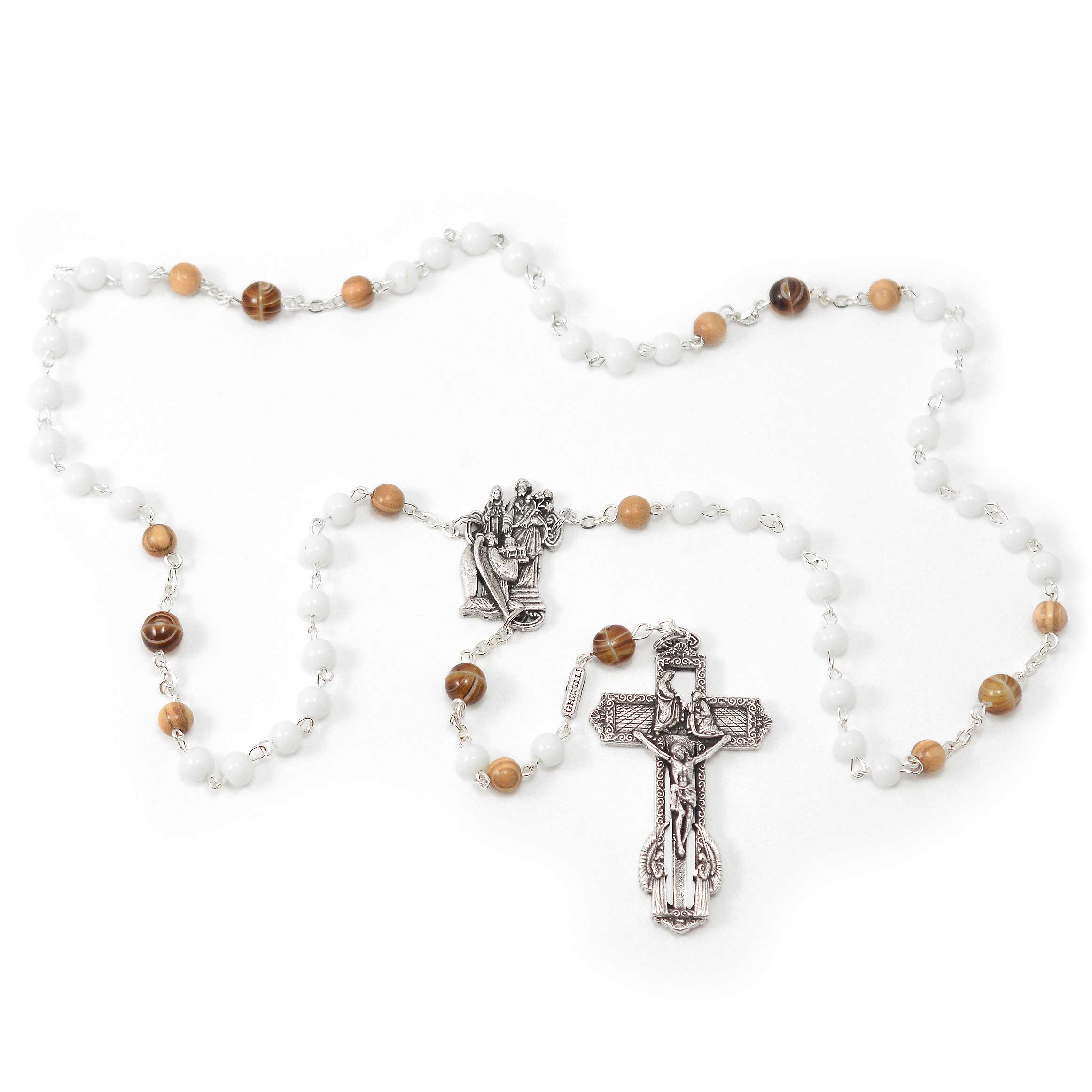 Joseph Rosary in Antique Silver Plated Finish by Ghirelli 14995 St 