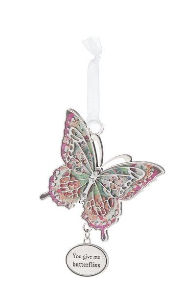You Give Me Butterflies Butterfly Ornament