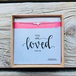 You are Loved Necklace Silver