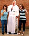 Pope Francis Standing Cut-Out for Selfies "Thumbs Up"