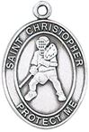 St. Christopher Sports Medal-Lacrosse