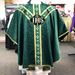 101-0931 Green IHS with Vesica Chasuble by Arte Grosse