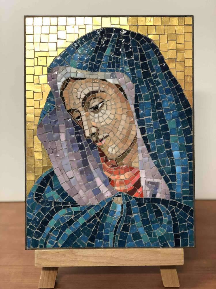Madonna Micro Mosaic Panel - Made in Italy