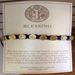 Royal Blue and Gold St. Benedict Blessing Bracelet with Story Card