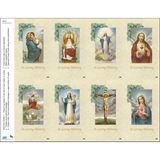 In Loving Memory Print Your Own Prayer Cards - 25 Sheet Pack